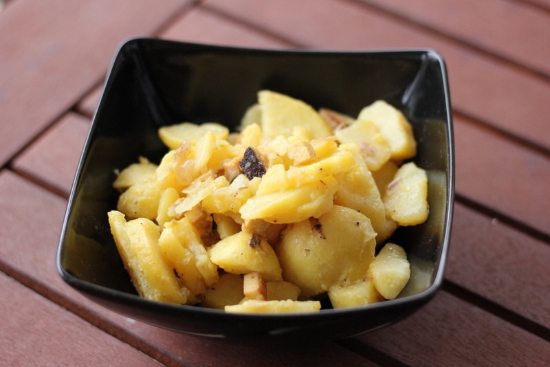 Veganer bayerischer Kartoffelsalat - der Burner auf jedem Grillfest!